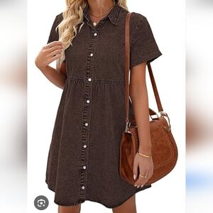 Amazon Brown Mini Dress